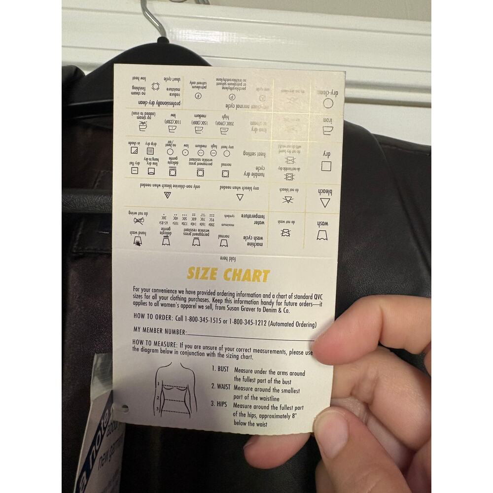 Denim & Co. Size XL Brown Leather Blazer BNWT - Picture 4 of 5